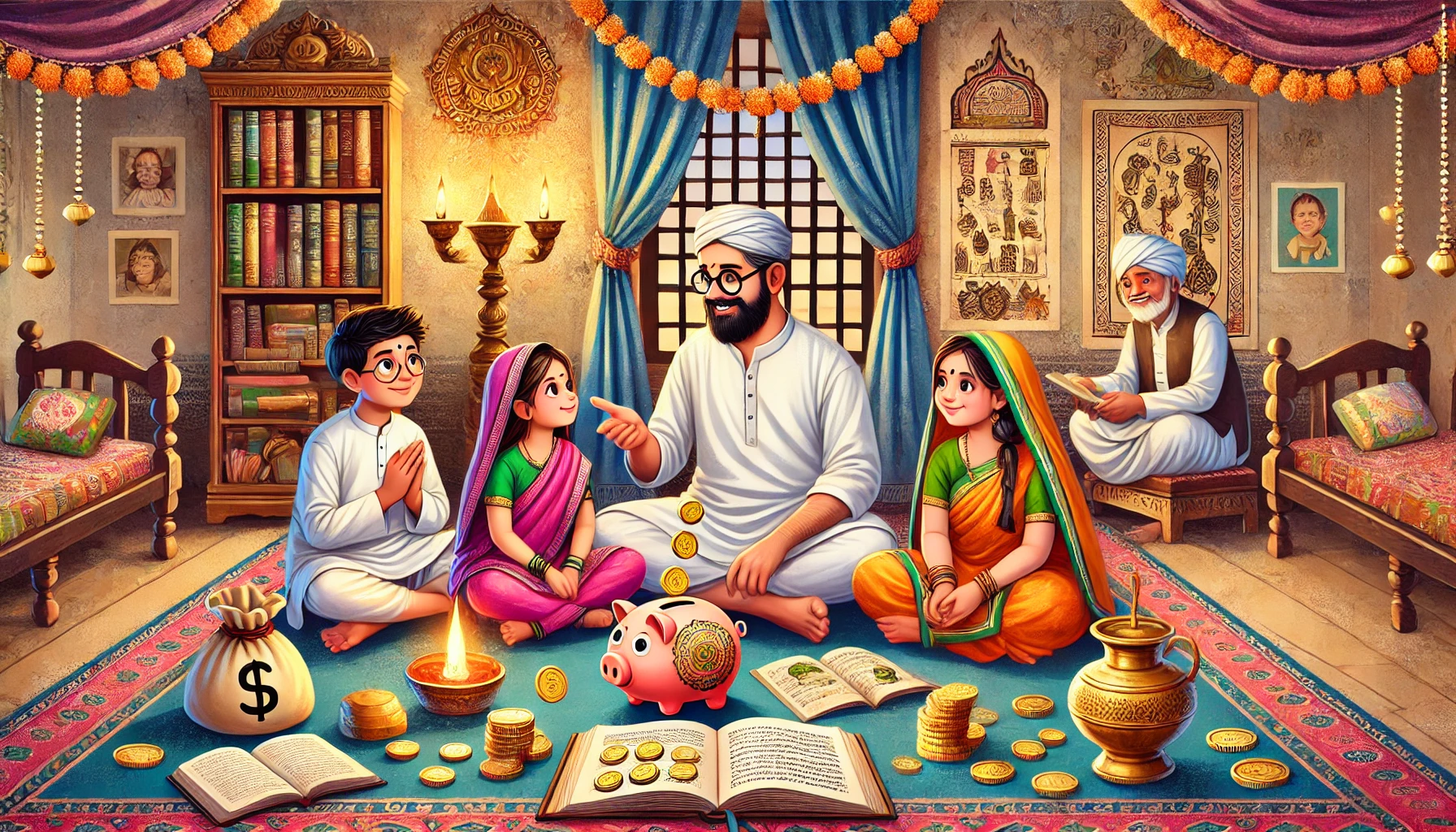 "Money Lessons for Kids: Indian Traditions and Values for Financial Wisdom"