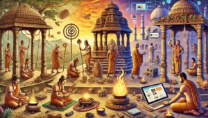 integration of technology in Hindu rituals