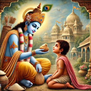 Story of Sudama and Krishna as Prosperity