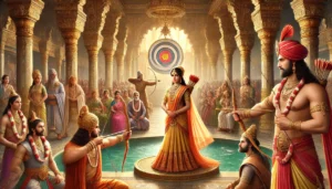 Draupadi Swayamvar archery test explained