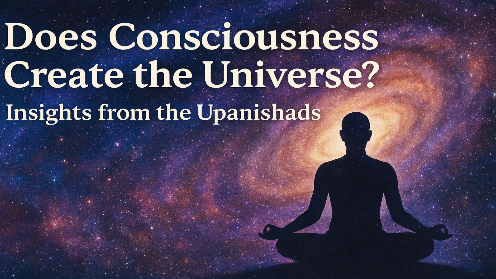 Does Consciousness Create the Universe? Insights from the Upanishads
