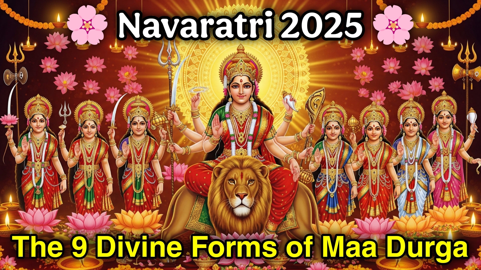 🌸 Navaratri 2025: Worship of Divine Shakti and the 9 Forms of Maa Durga 🌸